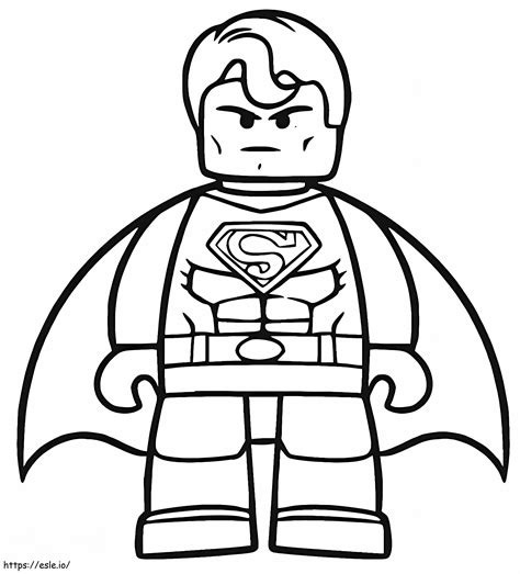 Genial Lego Superman coloring page