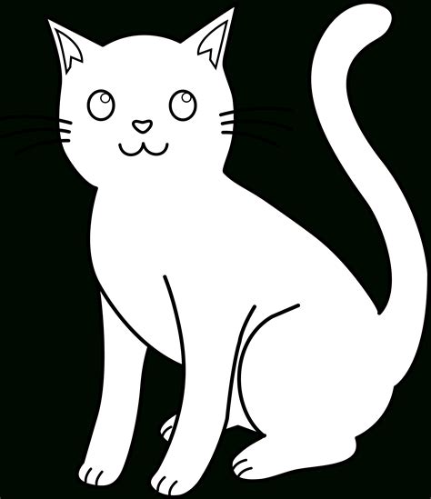 Cat Drawing Outline at GetDrawings | Free download