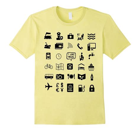 Travel Icon Shirt Travel Guide Icons T-Shirt