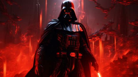 1920x1080 Resolution Acid Red Darth Vader HD 1080P Laptop Full HD Wallpaper - Wallpapers Den