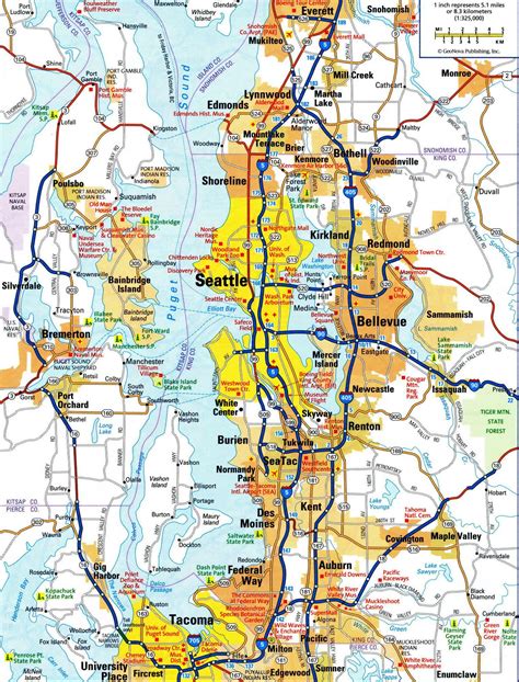 Detailed Map Of Seattle