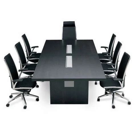 Rectangular Black Wooden Contemporary Conference Table at Rs 8000 in ...