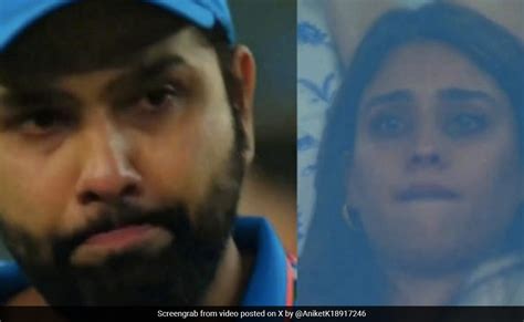 World Cup final: Rohit Sharma's wife Ritika Sajdeh can't control herself - Daily News