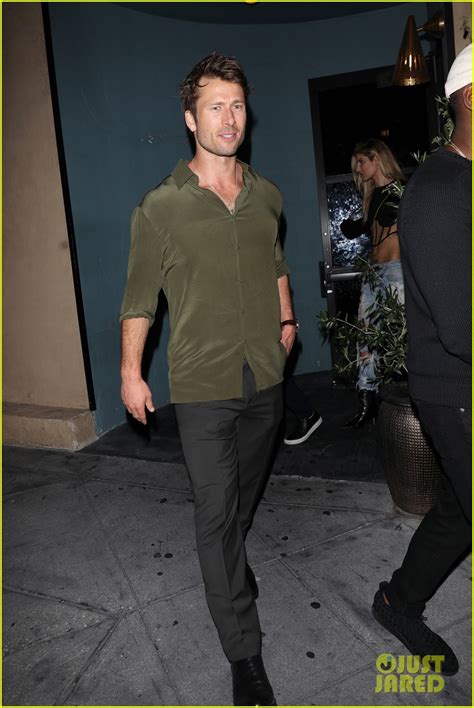 Glen Powell Celebrates 35th Birthday With Celeb Friends at the Fleur Room in West Hollywood ...