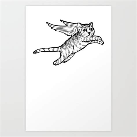 Flying Cat Drawing at PaintingValley.com | Explore collection of Flying Cat Drawing