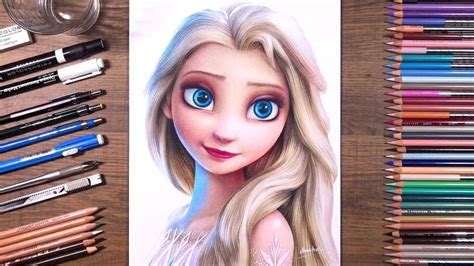 Drawing Frozen 2 - Elsa | drawholic - YouTube | Elsa drawing, Frozen ...