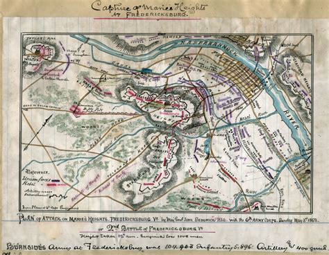 Plan of attack on Marie's Heights, Fredericksburg Va. By Maj. Genl. John Sedgwick, USA, with the ...