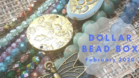 Dollar Bead Box|| Monthly Subscription Unboxing || February 2020 - YouTube