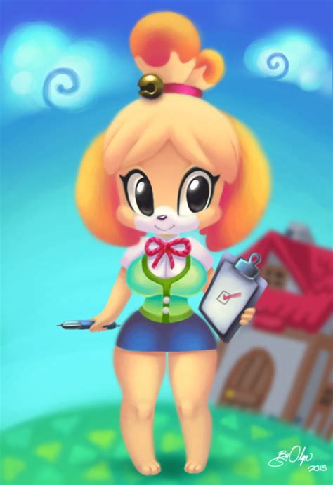 isabelle by profoundartist d6iwc4h - Isabelle (Animal Crossing) Fan Art ...