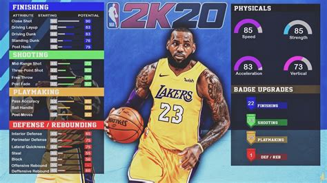 DEMIGOD LEBRON JAMES Build In NBA 2K20! BEST Small Forward Build 2K20! - YouTube