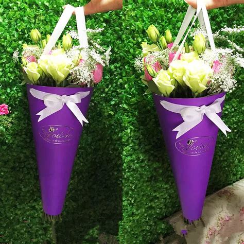 5pcs Paper Bag for Flowers Packaging Flower Bouquet Gift Packaging Craft Wrapping Paper Kraft ...