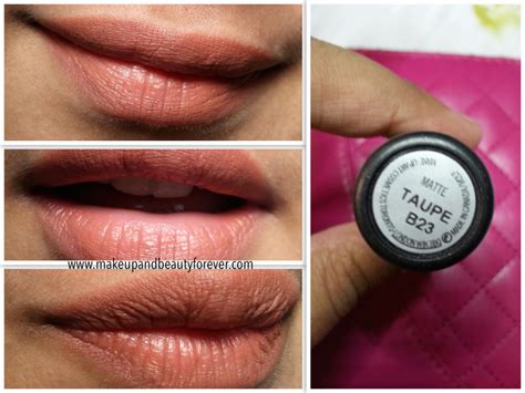 MAC Matte Lipstick Taupe Review, Swatches and LOTD