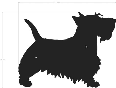 Dog Silhouette - Scottie