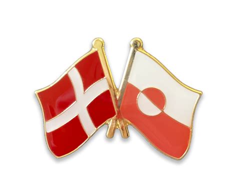 Denmark - Greenland Friendship Flag Pin