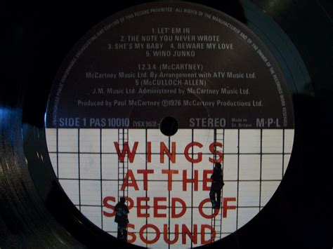 Yoseph Broseph: Wings - At The Speed Of Sound (1976) PAS 10010