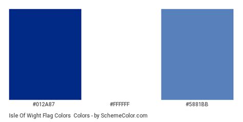 Isle Of Wight Flag Colors Color Scheme » Blue » SchemeColor.com