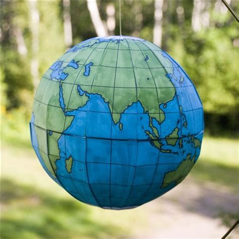 Using a Globe Template to Make A 3D Globe at Home - BrightHub Education ...