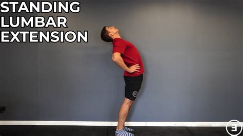 Standing Lumbar Extension - YouTube