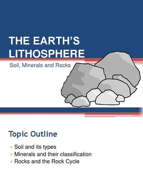 The Earth’s Lithosphere | Minerals | Soil