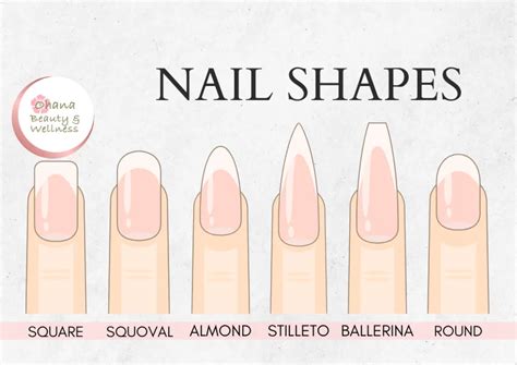 A Beginners Guide to Nail Shape Selection - Ohana Beauty & Wellness Spa