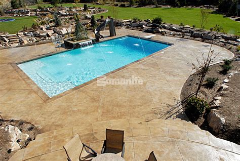 Stamped Concrete Swimming Pool Decks