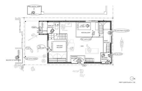 화목한 가족을 위한 자유로운 소통이 있는 집! '발코니 하우스' : 네이버 포스트 | Floor plans, Architect, Balcony house second story