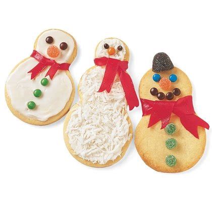 Snowman Sugar Cookies Recipe