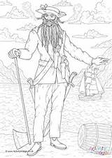 Pirate Colouring Pages sketch template
