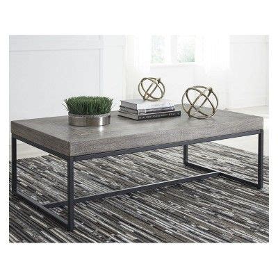 Brazin Rectangular Cocktail Table Gray - Signature Design by Ashley | Coffee table, Coffee table ...