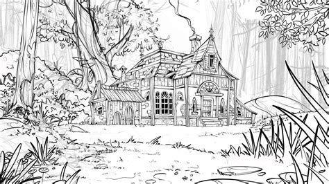 owen labbe visual development - HOUSE IN THE FOREST - Procreate iPad ...