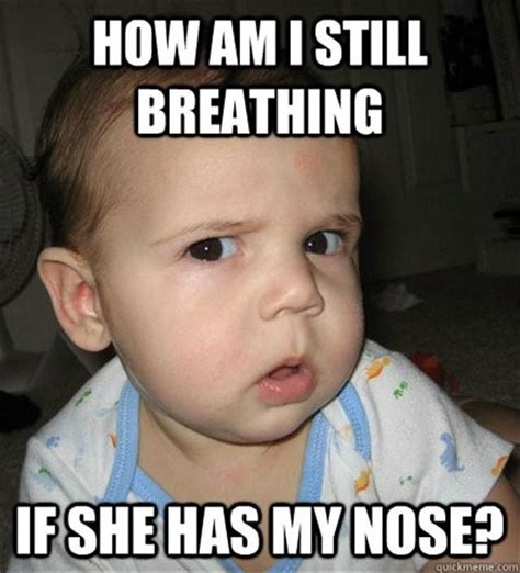 suspicious. | Funny baby pictures, Funny babies, Funny kid memes