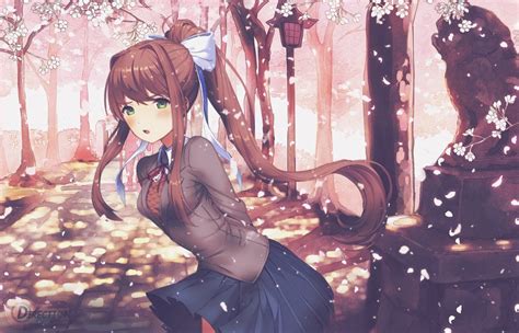 Wallpaper - Monika DDLC by RieZero | Doki Doki LITerature Club ...