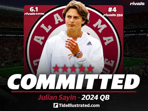 Alabama wins out for 2024 five-star quarterback Julian Sayin - Rivals ...