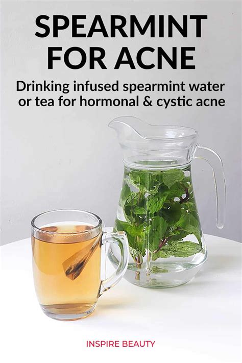 How Mint Water & Spearmint Tea Can Help Hormonal Acne - Inspire Beauty