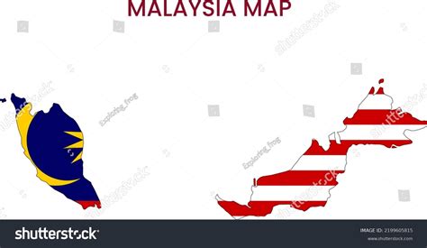 High Detailed Map Malaysia Outline Map Stock Illustration 2199605815 | Shutterstock