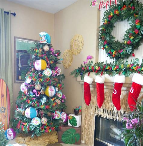 Luau Santa Christmas Tree - Tropical Christmas – My Pinterventures