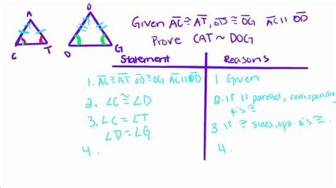 Proving Triangles Similar Proofs