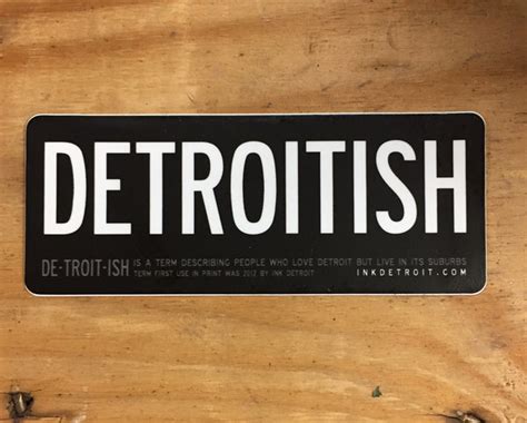 It's A Detroit Thing Bumper Sticker | Ink Detroit