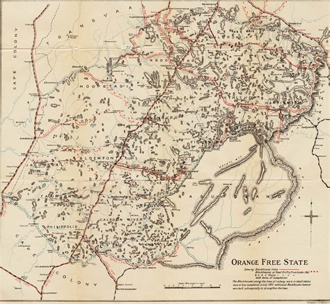 WarMuseum.ca - South African War - Maps - Boer Republic of Orange Free State