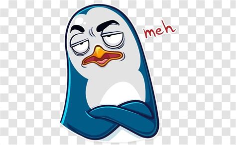 Sticker Telegram Penguin Emoji Clip Art - Interior Ministry Transparent PNG