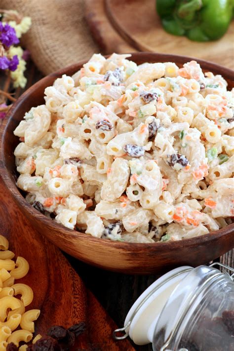 Easy Chicken Macaroni Salad - Foxy Folksy