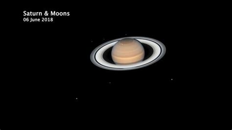 See Saturn Moons' Orbital Dance in Hubble Time-Lapse