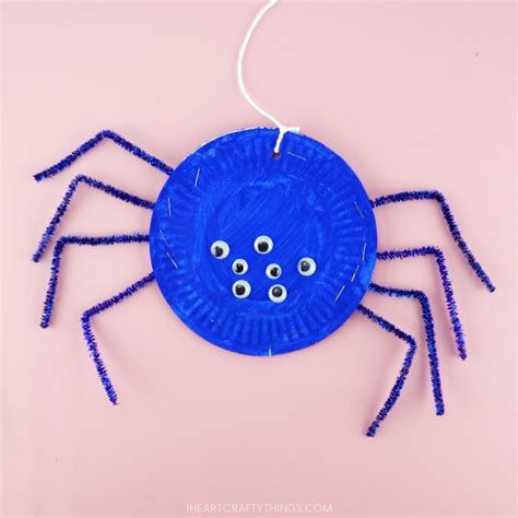 Paper Plate Spiders | Halloween crafts for kids, Paper plate crafts for ...