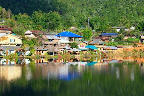 Thailand Village In The Mountains.life And Houses Of Traditional Thai ...