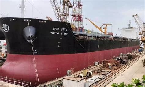 Visakhapatnam: Hindustan Shipyard Limited undocks largest vessel in ...