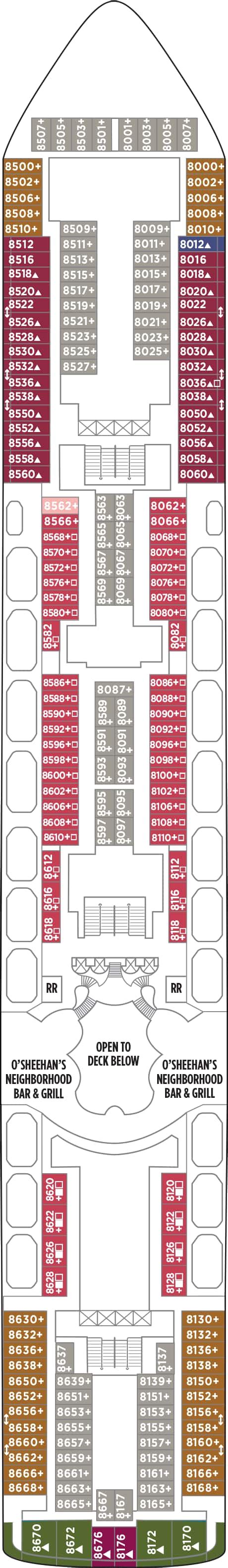 Norwegian Dawn Floor Plan Deck 9 - Carpet Vidalondon