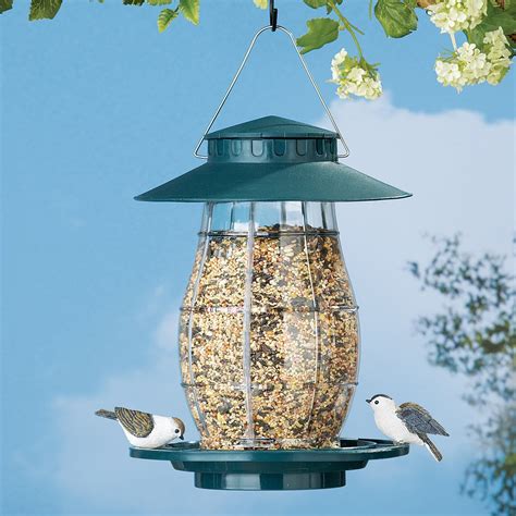 Green Hanging Outdoor Bird Feeder | Collections Etc.