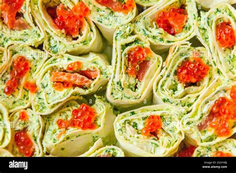 Assortment festive appetizers on the plate Stock Photo - Alamy