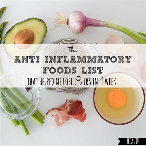 Anti Inflammatory Foods List: How I Lost 8 lb in 1 Week