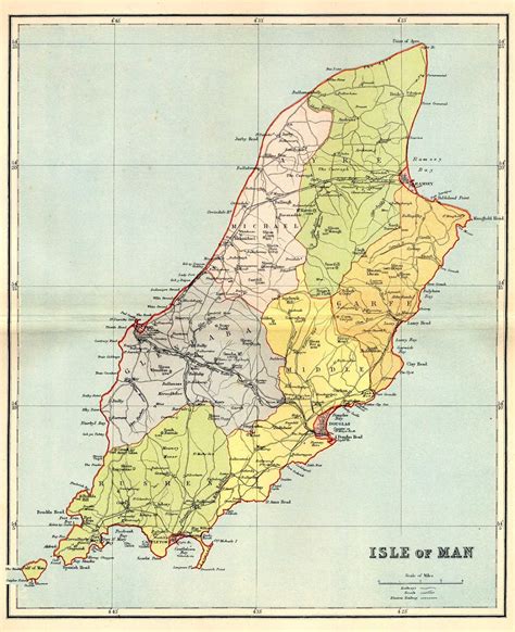 ISLA DE MAN - MAPAS GEOGRÁFICOS DE LA ISLA DE MAN (REINO UNIDO) - Mundo Hispánico™